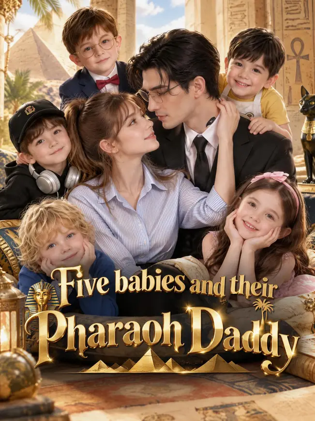 Five babies and their Pharaoh Daddy poster