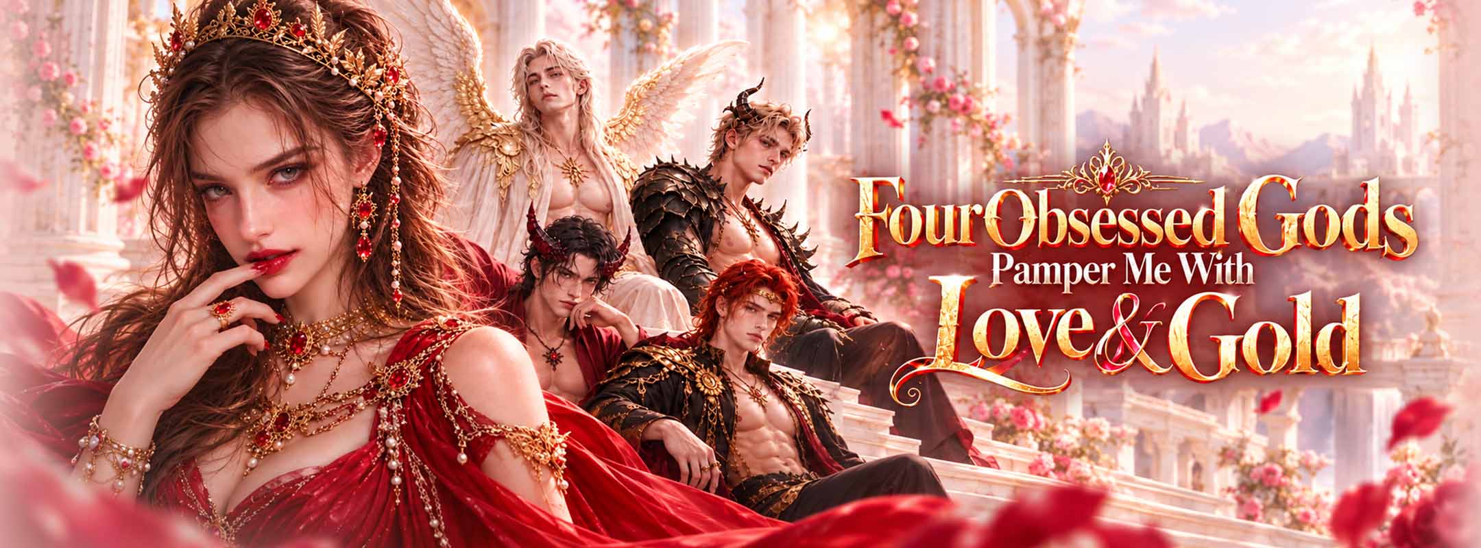 Four Obsessed Gods Pamper Me With Love & Gold poster