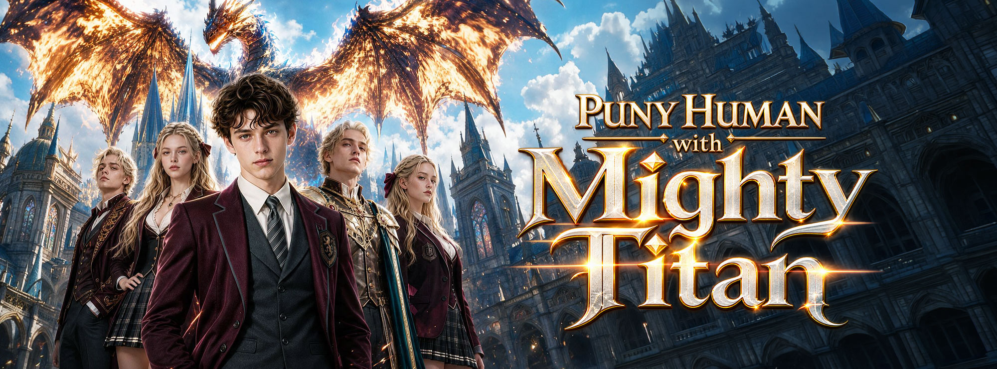Puny Human with Mighty Titan poster
